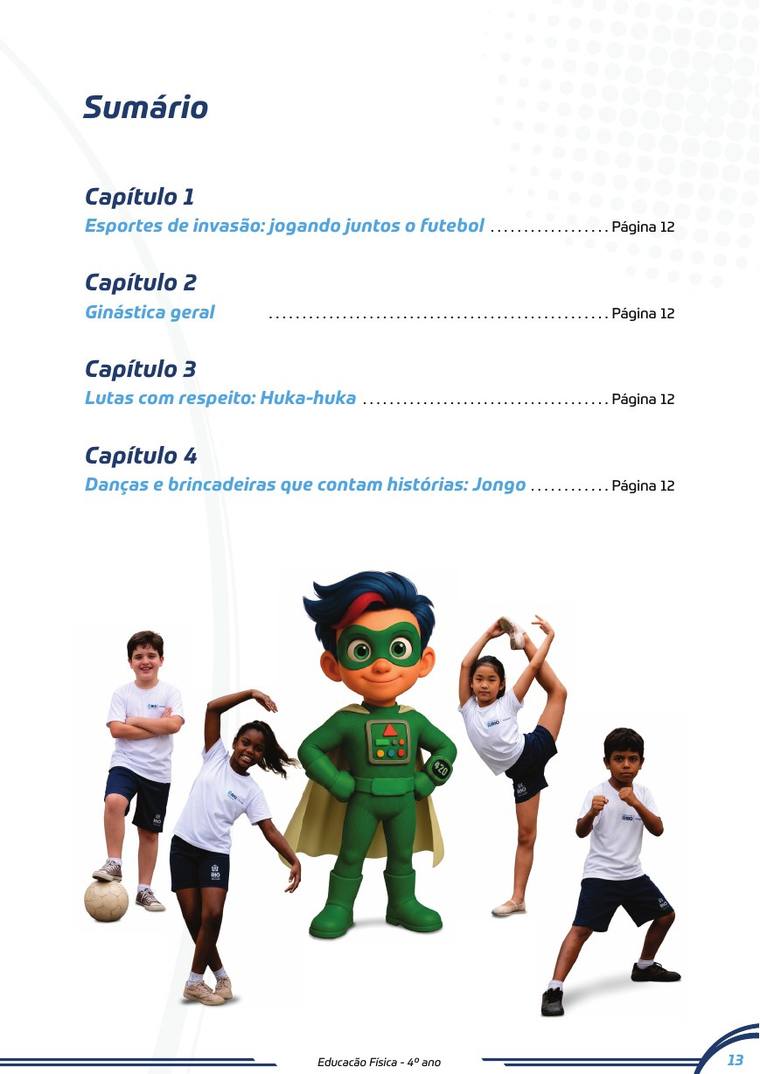 Página 6 do livro: Sumário